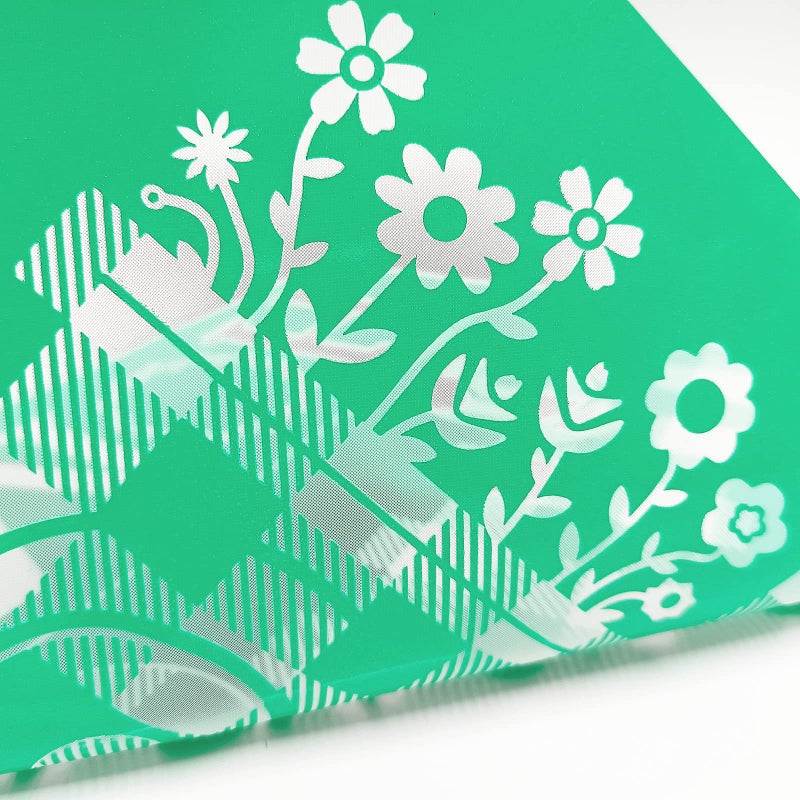 JAJADO Wild Flower Stencils 4pcs  Self Adhesive Silk Screen Stencils Rose Flower Animal Plant Spring DIY Stencils for Painting on Wood  T-Shirt  Chalkboard  Wall  Canvas  Home Decor - Image 2